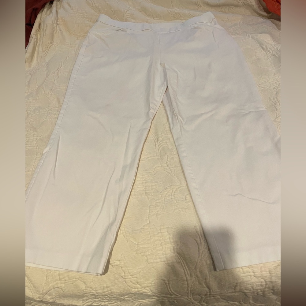 Susan Graver Elegant White Women's Pants Size 16